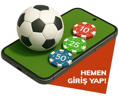 telefon üzerinde bahis ve giriş ekranı