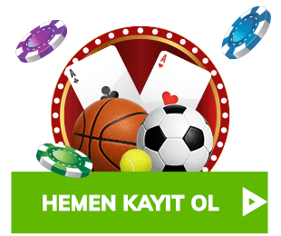 rulet çarkı ve spor topları ile kayıt butonu